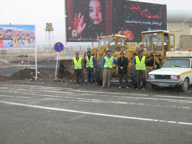 Maintenance of Tehran-Saveh freeway gallery