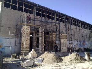 Construction of Valiasr Stadium in Andisheh city