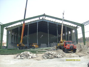 Construction of Valiasr Stadium in Andisheh city