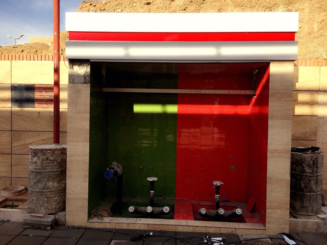 احداث دو جایگاه اختصاصی پمپ بنزین gallery